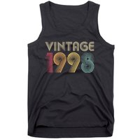 Retro Vintage Classic 1998 Birthday Gift Tank Top