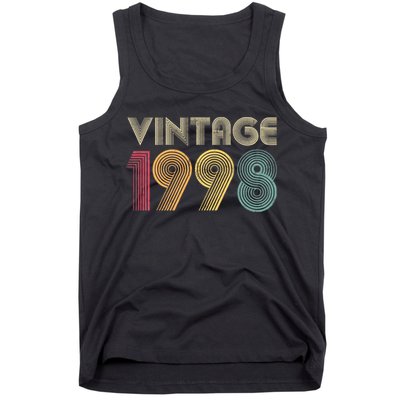 Retro Vintage Classic 1998 Birthday Gift Tank Top