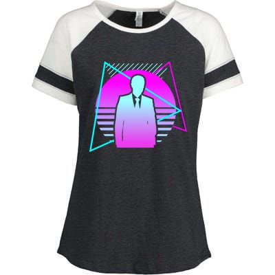 Retro Vintage Classic Banker Banking Gift Enza Ladies Jersey Colorblock Tee