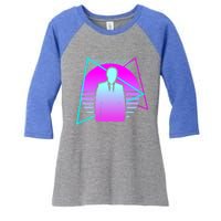 Retro Vintage Classic Banker Banking Gift Women's Tri-Blend 3/4-Sleeve Raglan Shirt