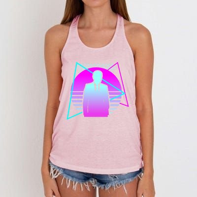 Retro Vintage Classic Banker Banking Gift Women's Knotted Racerback Tank