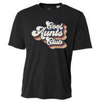 Retro Vintage Cool Aunts Club Groovy Aunt Mothers Day Cooling Performance Crew T-Shirt