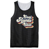 Retro Vintage Cool Aunts Club Groovy Aunt Mothers Day Mesh Reversible Basketball Jersey Tank