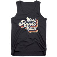 Retro Vintage Cool Aunts Club Groovy Aunt Mothers Day Tank Top