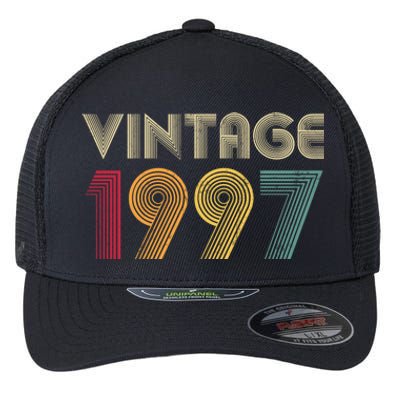 Retro Vintage Classic 1997 27th Birthday Gift 27 Years Old Flexfit Unipanel Trucker Cap