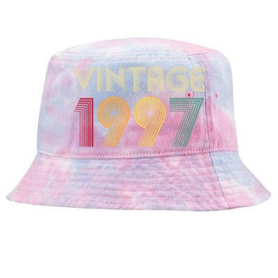 Retro Vintage Classic 1997 27th Birthday Gift 27 Years Old Tie-Dyed Bucket Hat