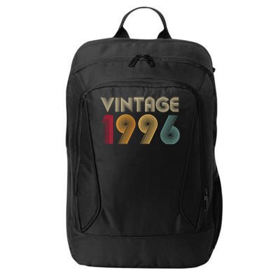 Retro Vintage Classic 1996 28th Birthday Gift 28 Years Old City Backpack