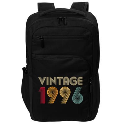 Retro Vintage Classic 1996 28th Birthday Gift 28 Years Old Impact Tech Backpack