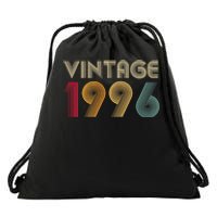 Retro Vintage Classic 1996 28th Birthday Gift 28 Years Old Drawstring Bag