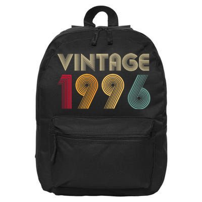 Retro Vintage Classic 1996 28th Birthday Gift 28 Years Old 16 in Basic Backpack