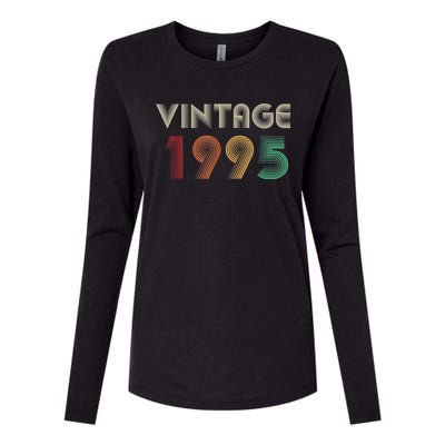 Retro Vintage Classic 1995 29th Birthday Gift 29 Years Old Womens Cotton Relaxed Long Sleeve T-Shirt