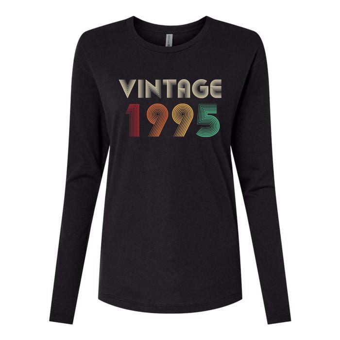 Retro Vintage Classic 1995 29th Birthday Gift 29 Years Old Womens Cotton Relaxed Long Sleeve T-Shirt