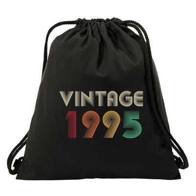 Retro Vintage Classic 1995 29th Birthday Gift 29 Years Old Drawstring Bag
