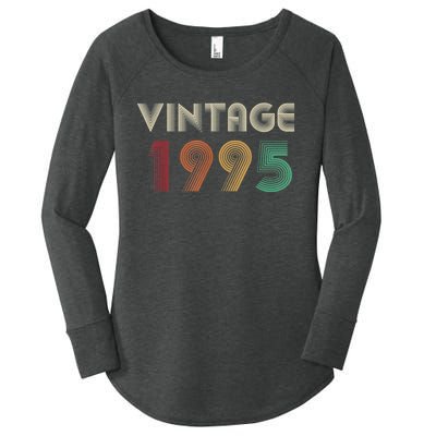 Retro Vintage Classic 1995 29th Birthday Gift 29 Years Old Women's Perfect Tri Tunic Long Sleeve Shirt