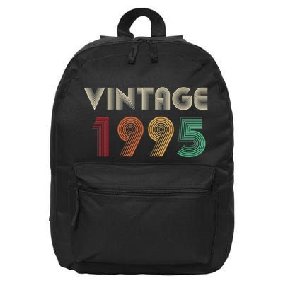 Retro Vintage Classic 1995 29th Birthday Gift 29 Years Old 16 in Basic Backpack