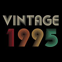 Retro Vintage Classic 1995 29th Birthday Gift 29 Years Old Baby Bodysuit