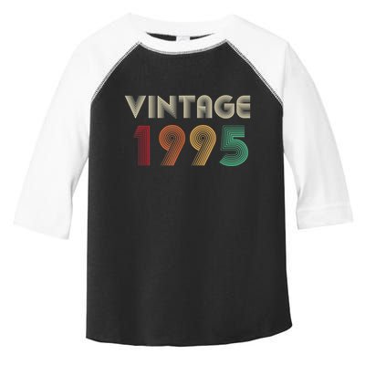 Retro Vintage Classic 1995 29th Birthday Gift 29 Years Old Toddler Fine Jersey T-Shirt