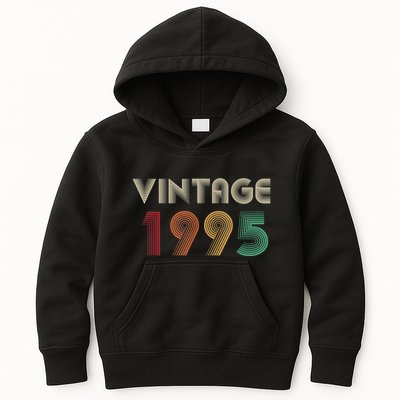Retro Vintage Classic 1995 29th Birthday Gift 29 Years Old Kids Hoodie