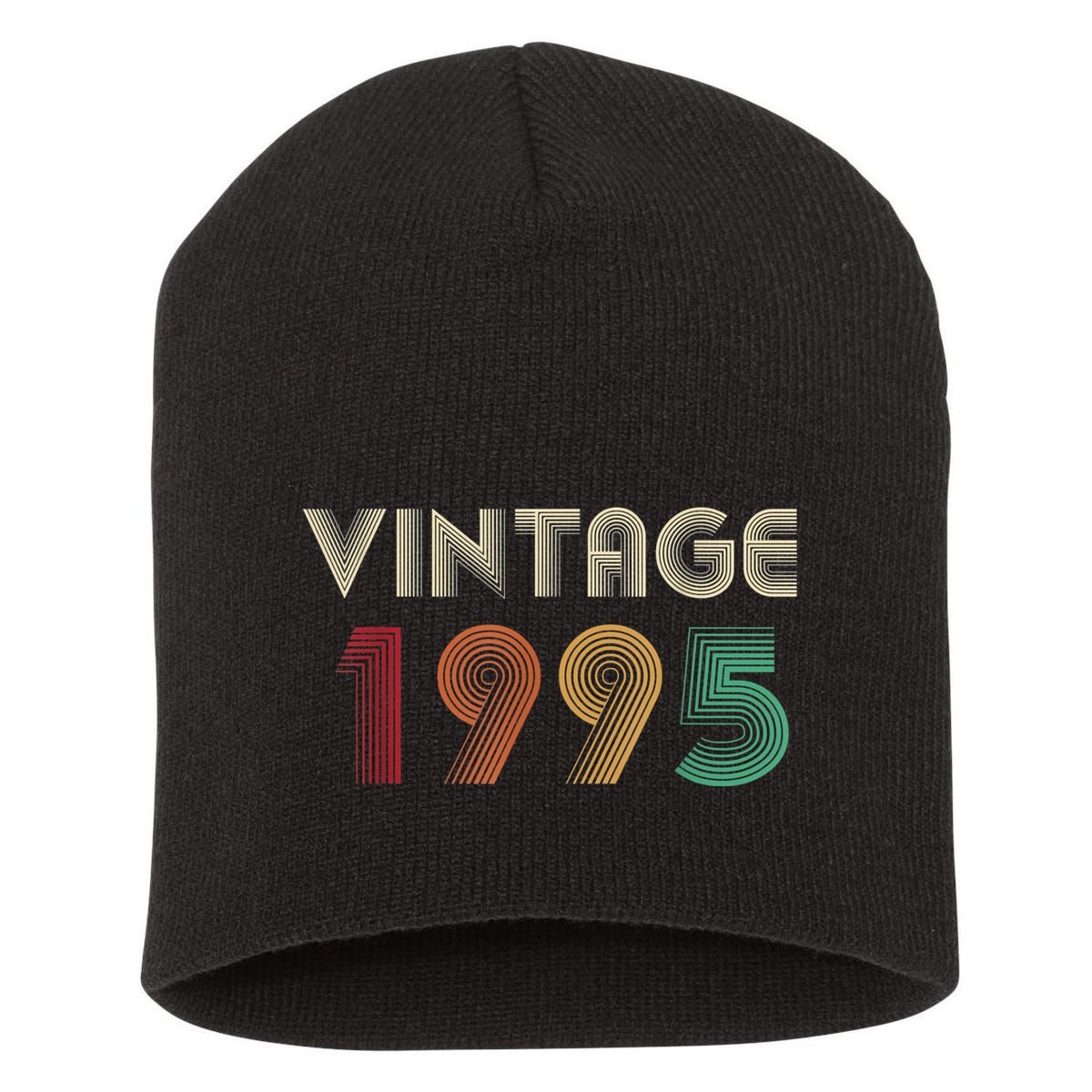 Retro Vintage Classic 1995 29th Birthday Gift 29 Years Old Short Acrylic Beanie