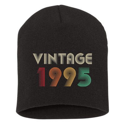 Retro Vintage Classic 1995 29th Birthday Gift 29 Years Old Short Acrylic Beanie