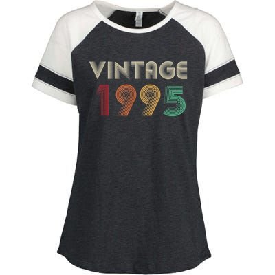 Retro Vintage Classic 1995 29th Birthday Gift 29 Years Old Enza Ladies Jersey Colorblock Tee