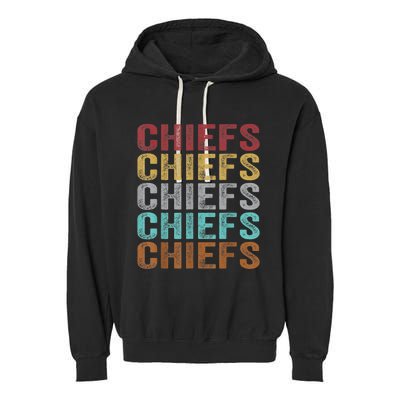 Retro Vintage Chiefs Garment-Dyed Fleece Hoodie