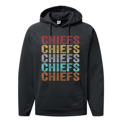 Retro Vintage Chiefs Performance Fleece Hoodie