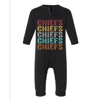 Retro Vintage Chiefs Infant Fleece One Piece