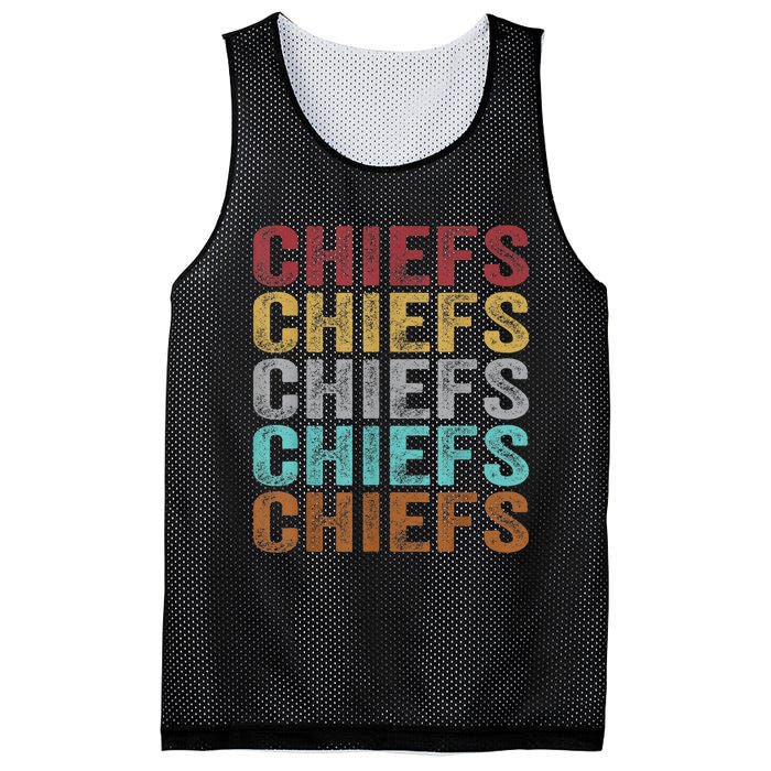 Retro Vintage Chiefs Mesh Reversible Basketball Jersey Tank