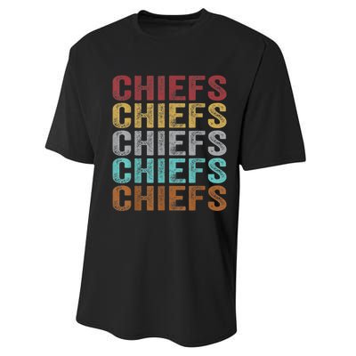 Retro Vintage Chiefs Performance Sprint T-Shirt