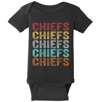 Retro Vintage Chiefs Baby Bodysuit