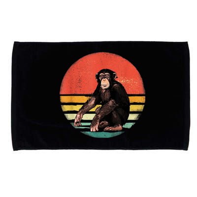 Retro Vintage Chimpanzee Monkey Wild Forest Animal Microfiber Hand Towel