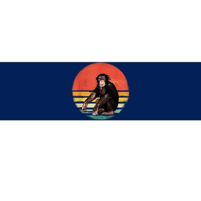 Retro Vintage Chimpanzee Monkey Wild Forest Animal Bumper Sticker