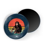 Retro Vintage Chimpanzee Monkey Wild Forest Animal Magnet