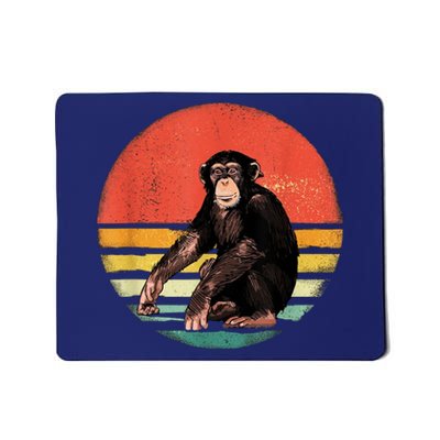 Retro Vintage Chimpanzee Monkey Wild Forest Animal Mousepad