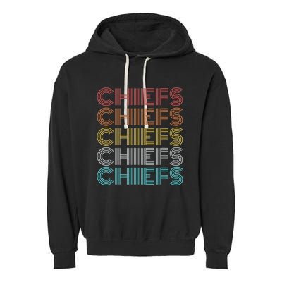 Retro Vintage Chiefs Garment-Dyed Fleece Hoodie