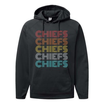 Retro Vintage Chiefs Performance Fleece Hoodie