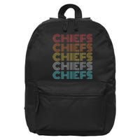 Retro Vintage Chiefs 16 in Basic Backpack