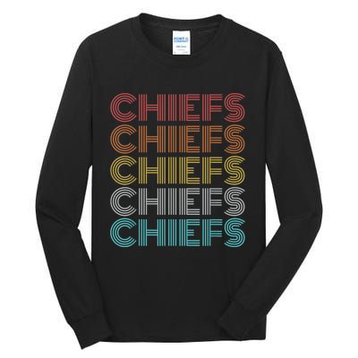 Retro Vintage Chiefs Tall Long Sleeve T-Shirt