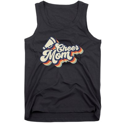 Retro Vinatge Cheer Mom Cheerleading Cheerleader Mothers Day Tank Top