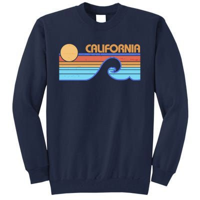 Retro Vintage California Sunset Wave Tall Sweatshirt