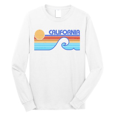 Retro Vintage California Sunset Wave Long Sleeve Shirt