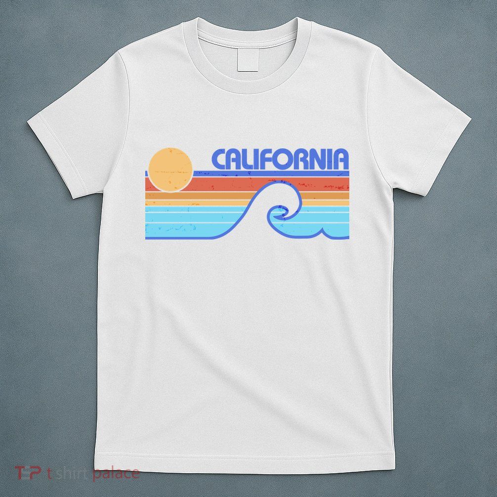 Retro Vintage California Sunset Wave T-Shirt