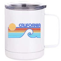 Retro Vintage California Sunset Wave 12 oz Stainless Steel Tumbler Cup