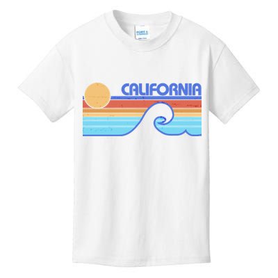 Retro Vintage California Sunset Wave Kids T-Shirt