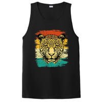 Retro Vintage Cheetah Face Zookeeper Wildlife Zoologist PosiCharge Competitor Tank