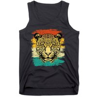 Retro Vintage Cheetah Face Zookeeper Wildlife Zoologist Tank Top