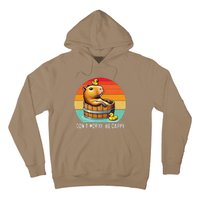 Retro Vintage Capybara Dont Be Worry Be Capy Hoodie