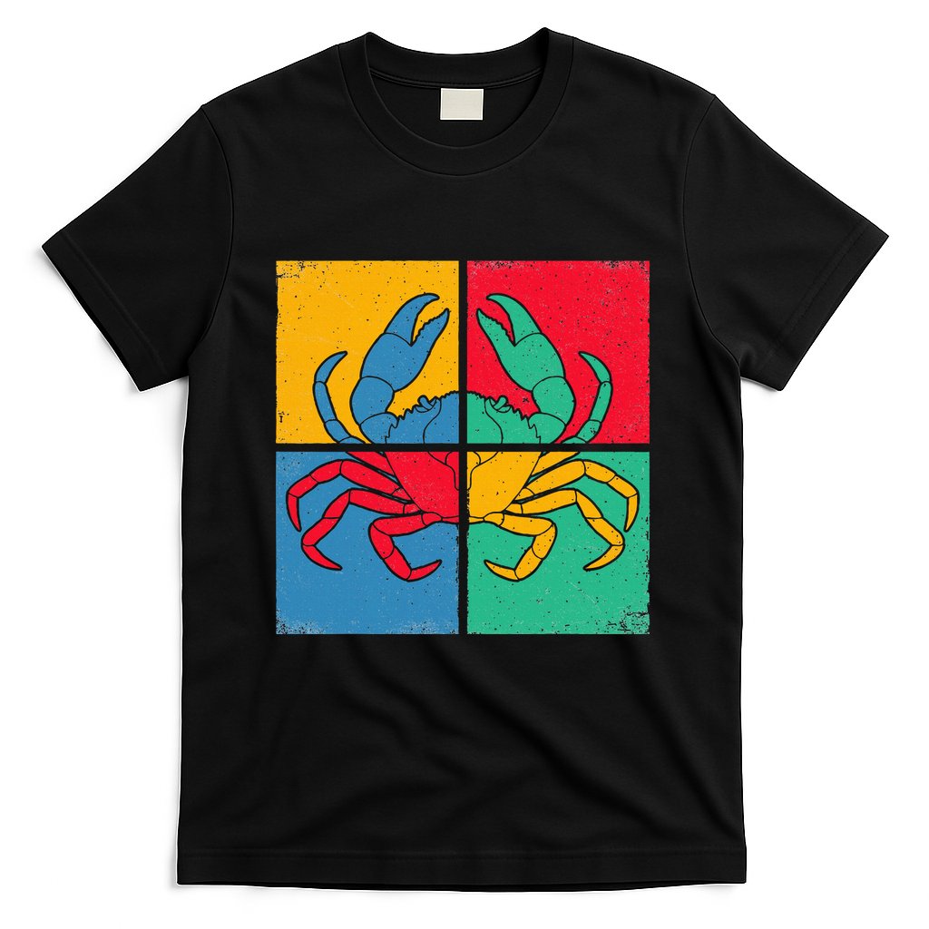 Retro Vintage Crab Crustacean Sea Seafood Crabber Crabbing T-Shirt