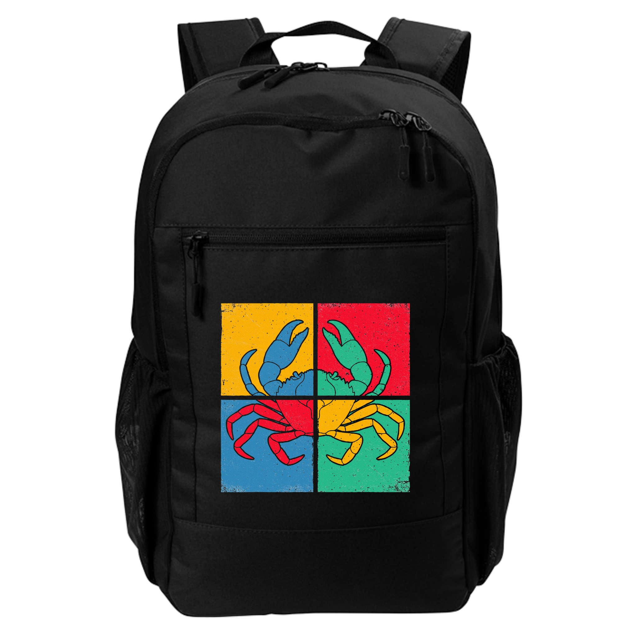 Retro Vintage Crab Crustacean Sea Seafood Crabber Crabbing Backpack